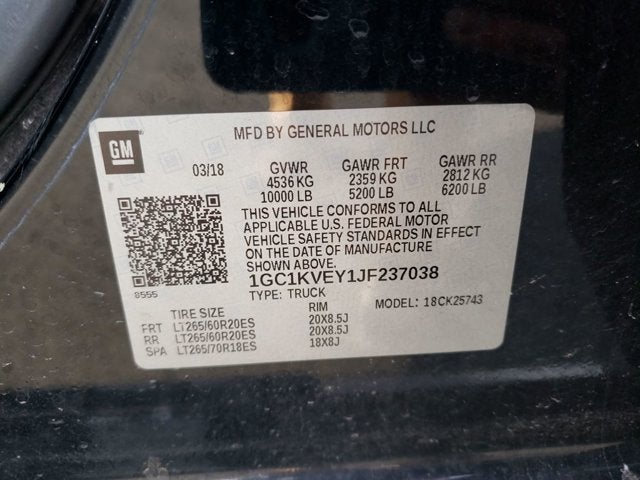 2018 Chevrolet Silverado 2500HD LT