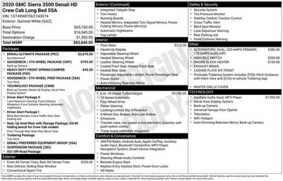 2020 GMC Sierra 3500HD Denali