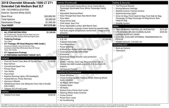 2018 Chevrolet Silverado 1500 LT LT2