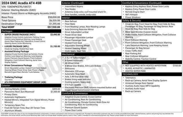 2024 GMC Acadia AWD AT4