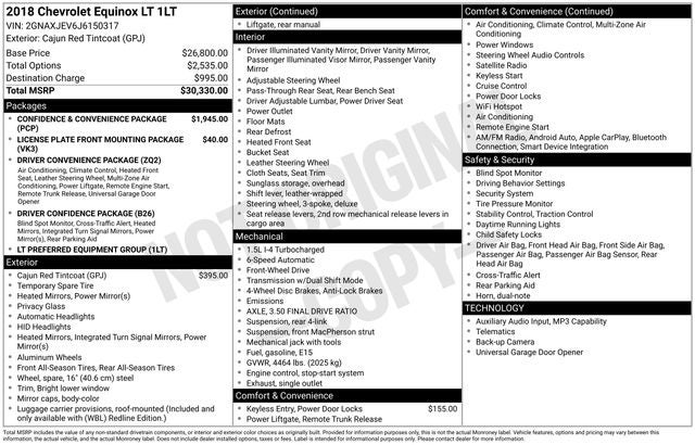 2018 Chevrolet Equinox LT