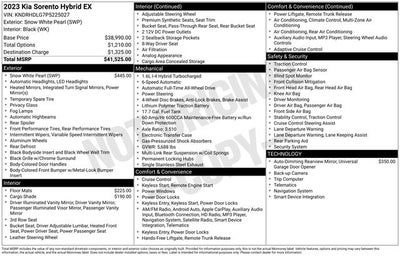 2023 Kia Sorento Hybrid EX