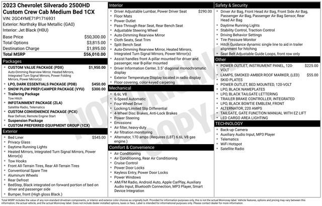 2023 Chevrolet Silverado 2500HD Custom