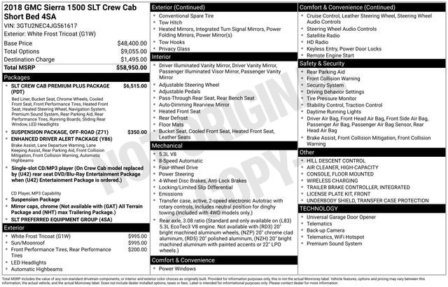 2018 GMC Sierra 1500 SLT