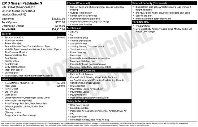 2013 Nissan Pathfinder S