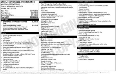 2021 Jeep Compass Altitude