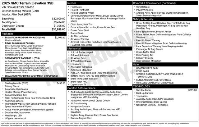 2025 GMC Terrain AWD Elevation