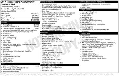 2017 Toyota Tundra 4WD Platinum