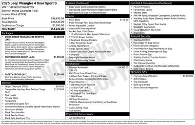 2025 Jeep Wrangler Sport S