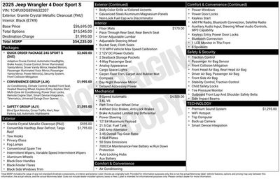 2025 Jeep Wrangler Sport S