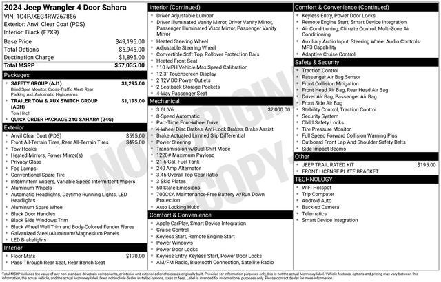 2024 Jeep Wrangler Sahara