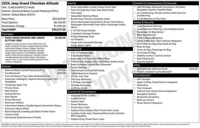 2026 Jeep Grand Cherokee Altitude