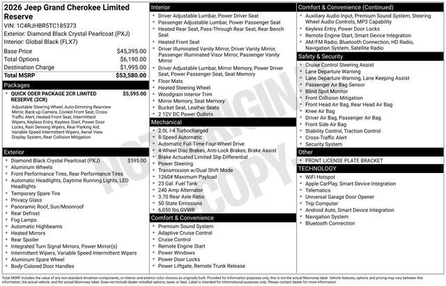 2026 Jeep Grand Cherokee Limited