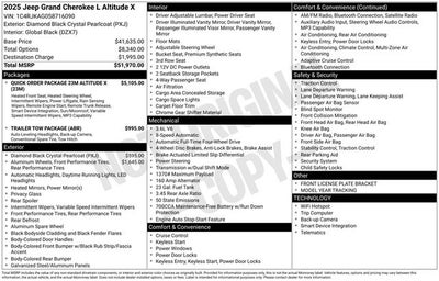2025 Jeep Grand Cherokee L Altitude X