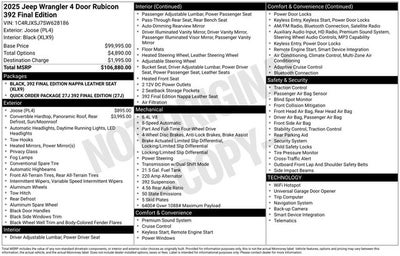 2025 Jeep Wrangler Rubicon 392