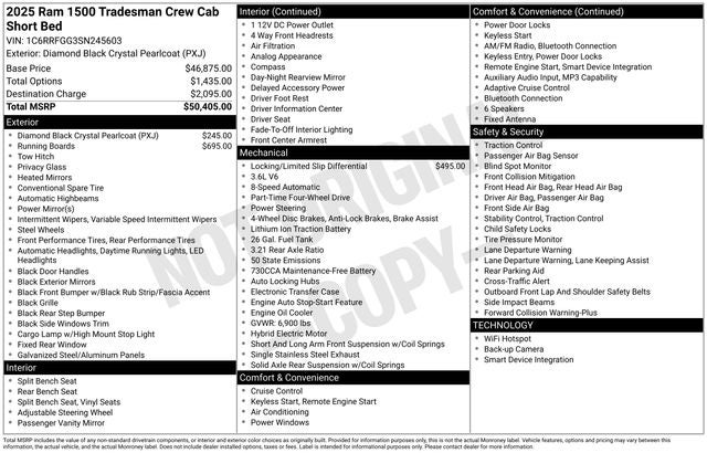 2025 RAM 1500 Tradesman