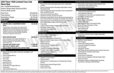 2027 RAM 1500 Limited