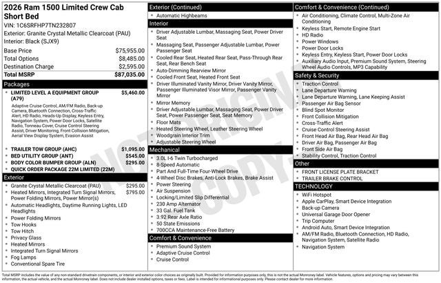 2026 RAM 1500 Limited