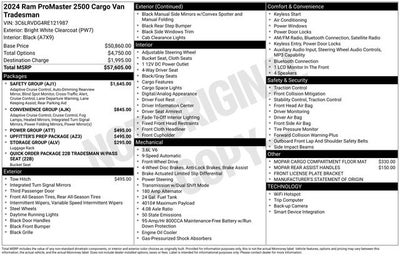 2024 RAM ProMaster 2500 High Roof