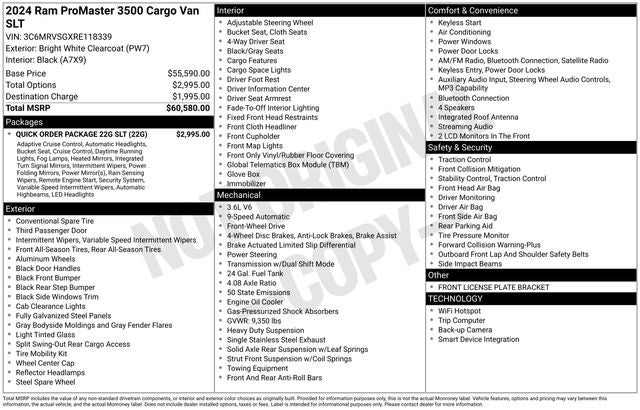 2024 RAM ProMaster 3500 Super High Roof