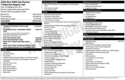 2026 RAM 5500HD Tradesman