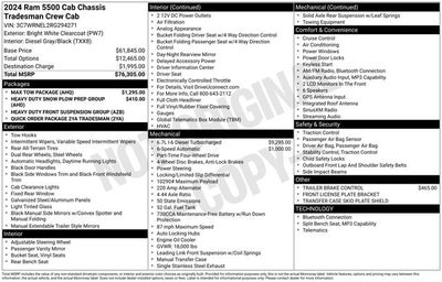 2024 RAM 5500HD Tradesman