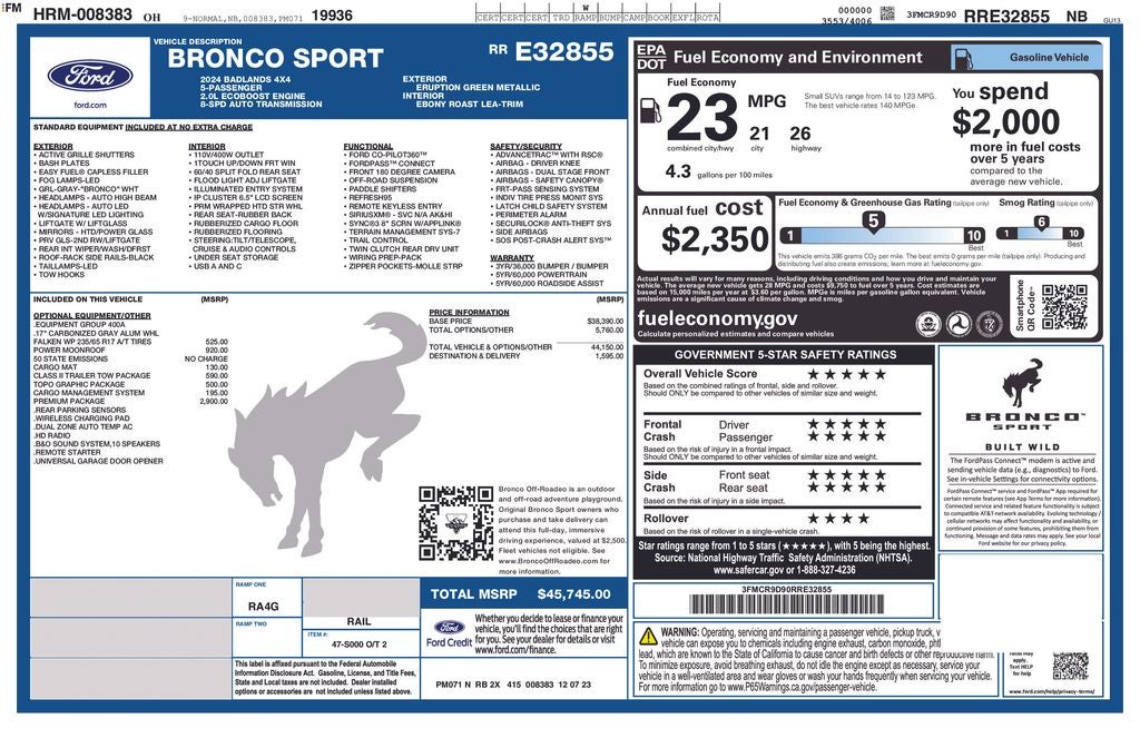 2024 Ford Bronco Sport Badlands