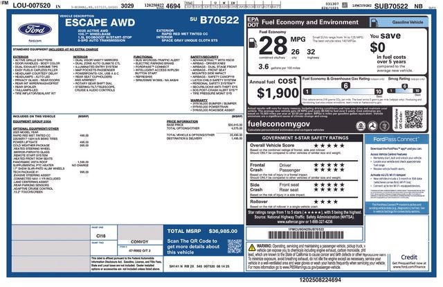 2025 Ford Escape Active