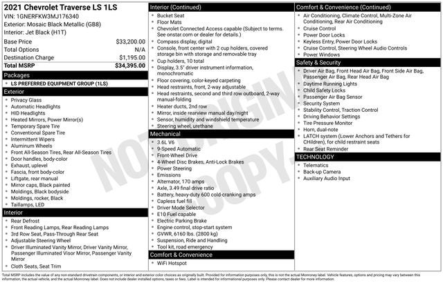 2021 Chevrolet Traverse LS