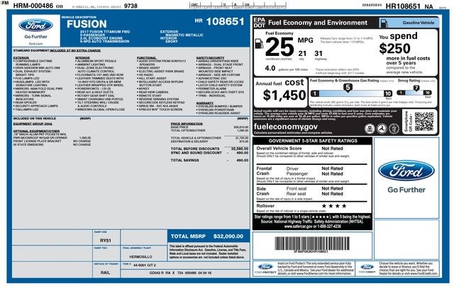 2017 Ford Fusion Titanium