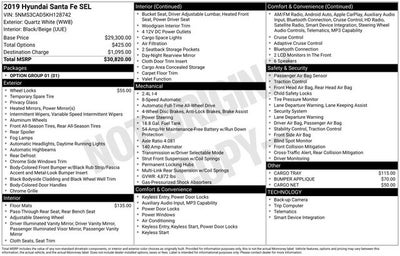 2019 Hyundai Santa Fe SEL