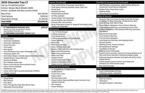 2025 Chevrolet Trax LT