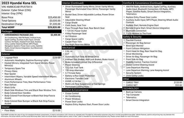 2023 Hyundai Kona SEL