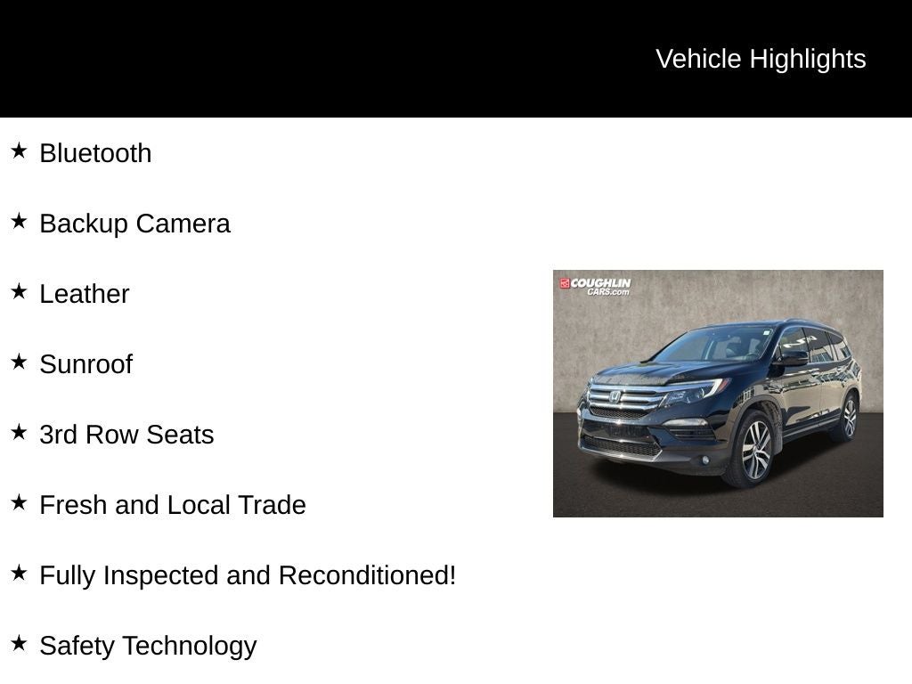 2018 Honda Pilot Elite