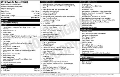 2016 Hyundai Tucson Sport