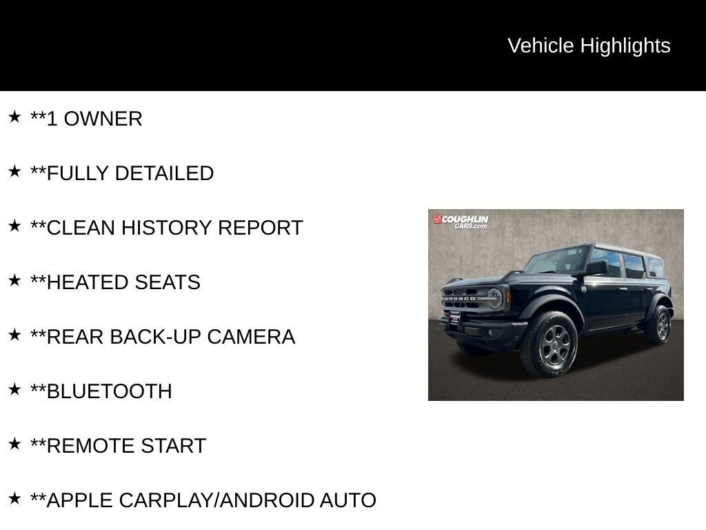2023 Ford Bronco Big Bend