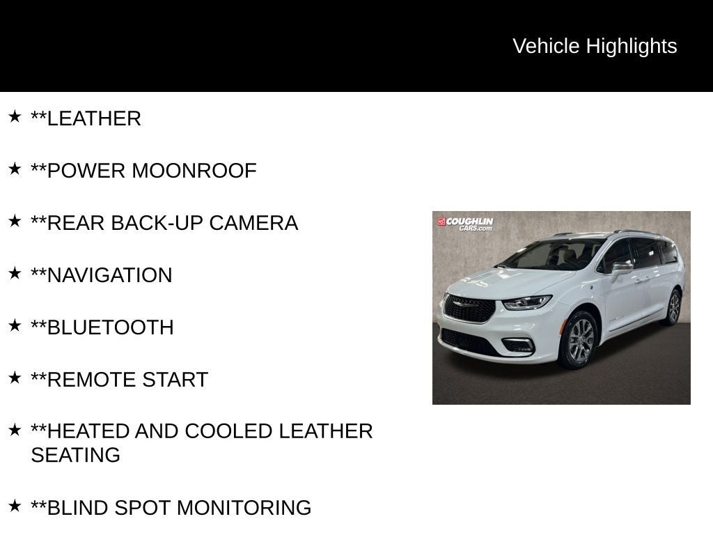 2024 Chrysler Pacifica Hybrid Pinnacle
