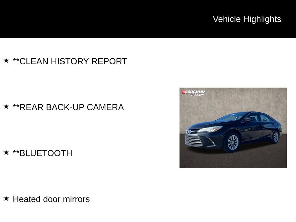 2017 Toyota Camry LE