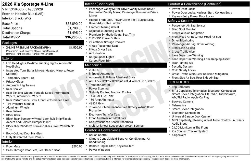2026 Kia Sportage X-Line