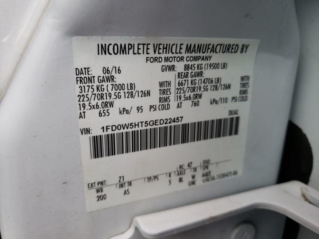 2016 Ford F-550SD XL DRW