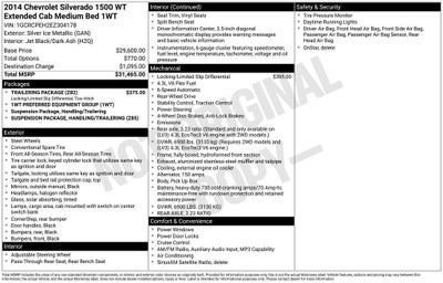2014 Chevrolet Silverado 1500 Work Truck