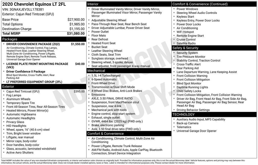 2020 Chevrolet Equinox LT