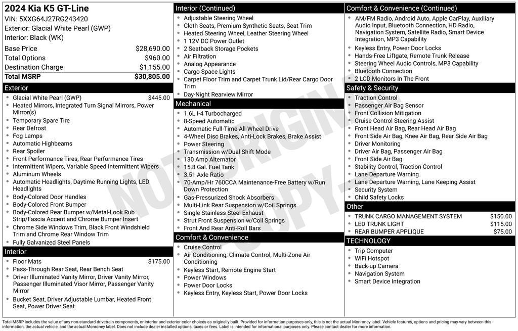 2024 Kia K5 GT-Line