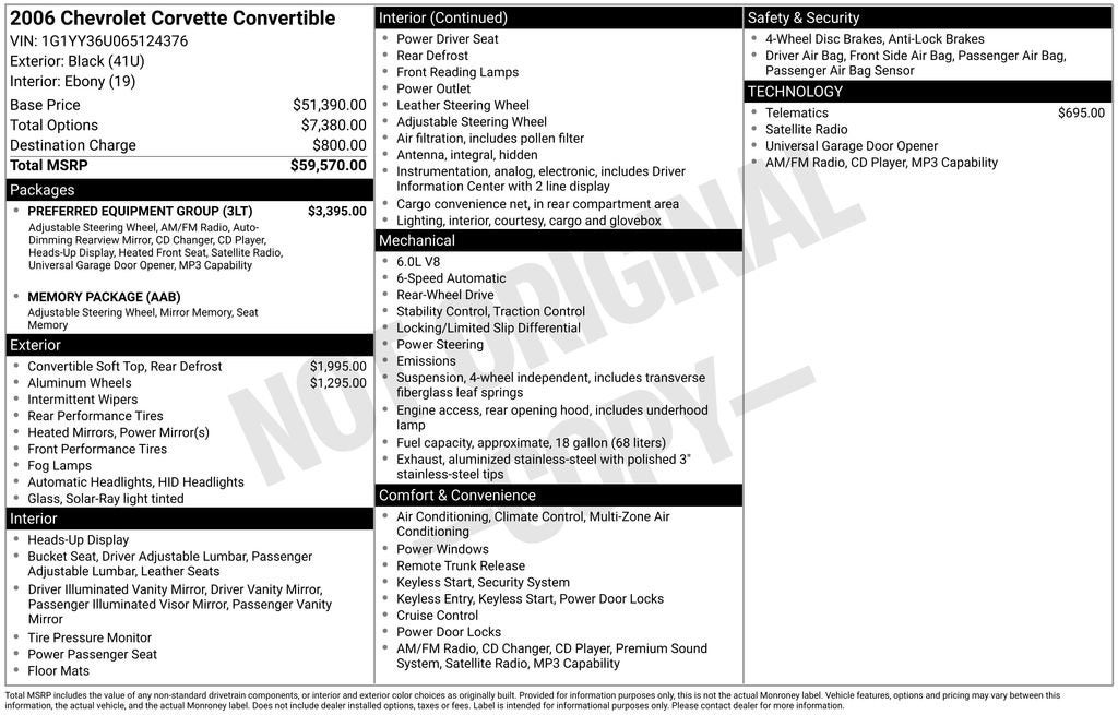 2006 Chevrolet Corvette Base