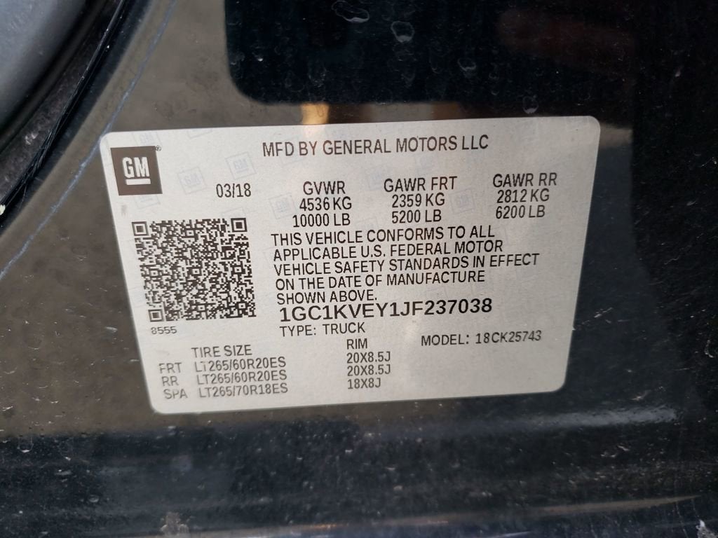 2018 Chevrolet Silverado 2500 HD LT