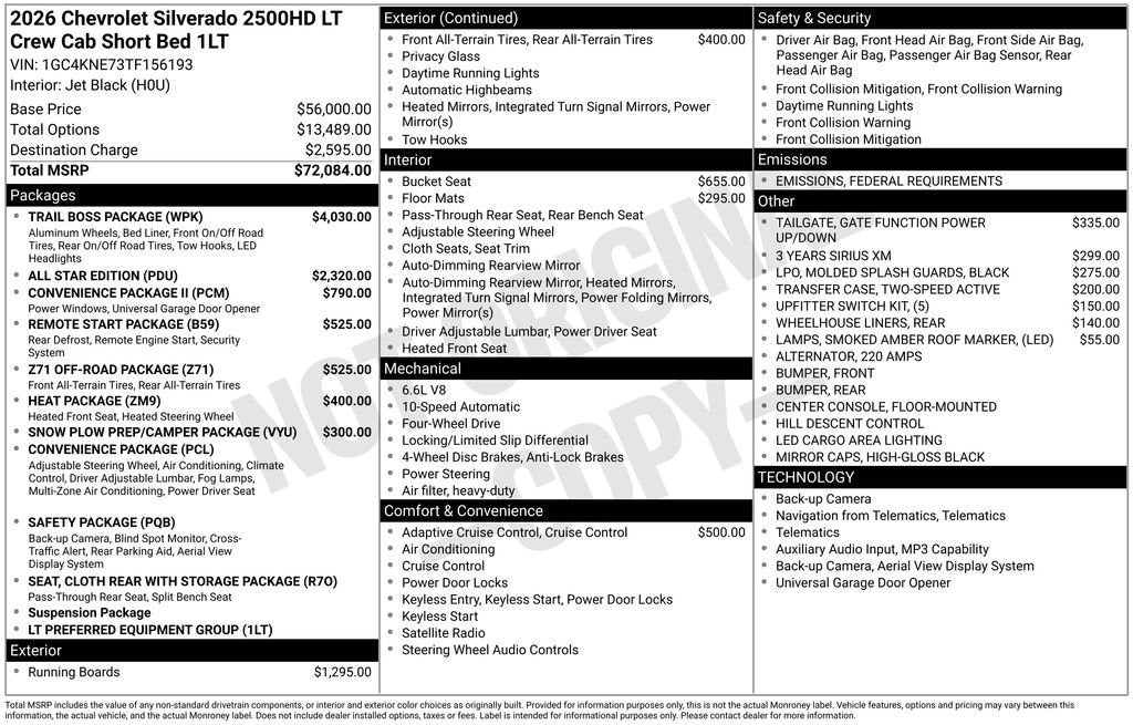 2026 Chevrolet Silverado 2500 HD LT