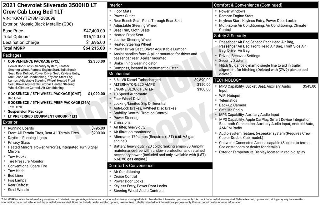 2021 Chevrolet Silverado 3500 HD LT