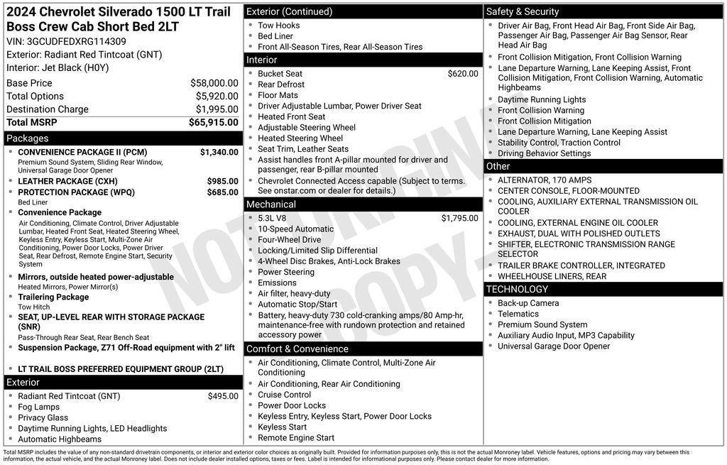 2024 Chevrolet Silverado 1500 LT Trail Boss
