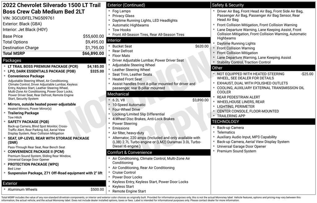 2022 Chevrolet Silverado 1500 LT Trail Boss