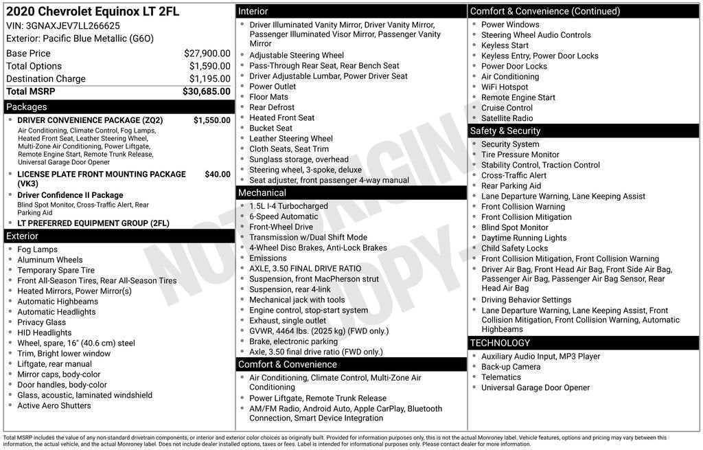 2020 Chevrolet Equinox LT